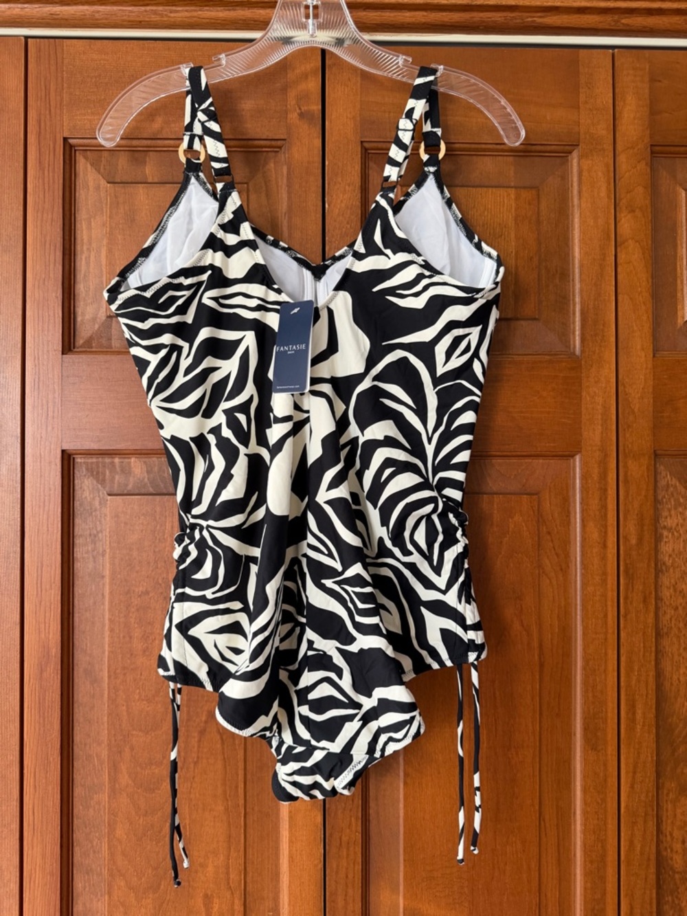 Fantasie Black and White Floral One-Piece Swimsuit - Picture 5 of 6